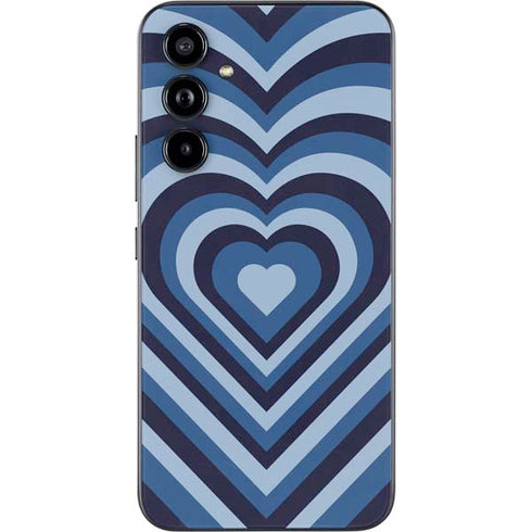Blue Heart Pattern Galaxy A54 5G Skin